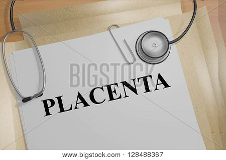 Placenta Medicial Concept