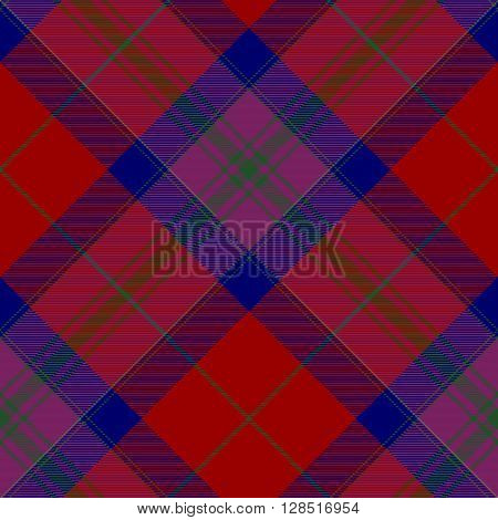 Pride of scotland autumn tartan seamless diagonal pattern .Vector illustration. EPS 10. No transparency. No gradients.