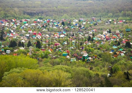 beautiful views of the Russian countryside in summer