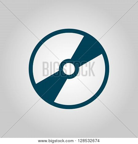 Cd Icon In Vector Format. Premium Quality Cd Symbol. Web Graphic Cd Sign On Grey Background.
