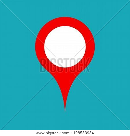 Vector pinpoint icon. Pinpoint symbol. Pinpoint sign. Pinpoint icon for website gps navigator apps business card design. Pinpoint icon for web and print. Vector flat web icon.