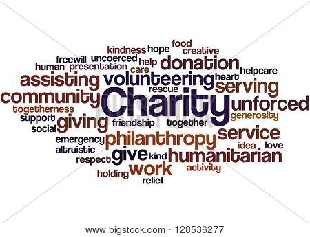 Charity, Word Cloud Concept