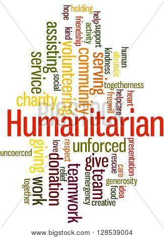 Humanitarian, Word Cloud Concept 7