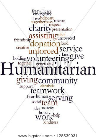 Humanitarian, Word Cloud Concept 9