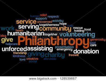 Philanthropy, Word Cloud Concept 6