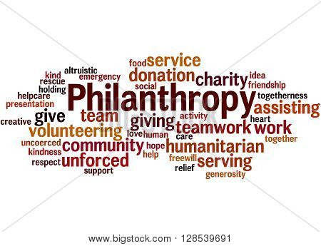 Philanthropy, Word Cloud Concept 8