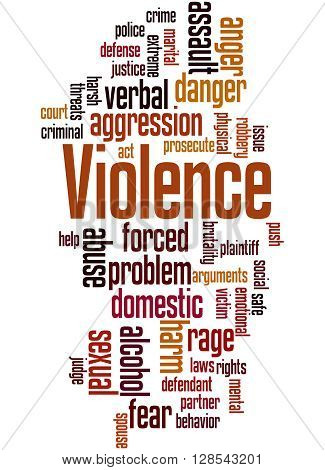 Violence, Word Cloud Concept 3