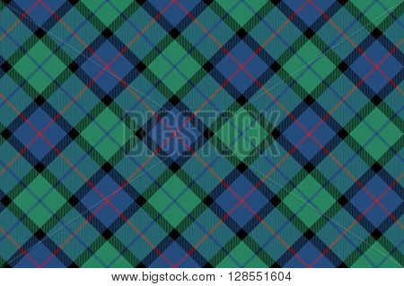 flower of scotland tartan fabric texture seamless diagonal pattern .Vector illustration. EPS 10. No transparency. No gradients.