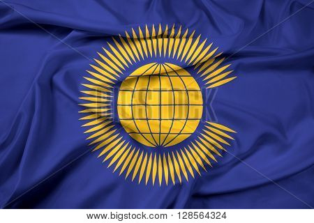Waving Flag Of The Commonwealth Of Nations