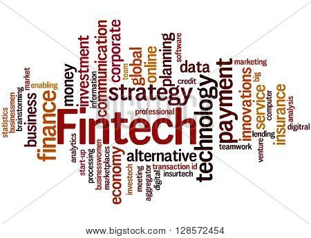 Fintech, Word Cloud Concept 7