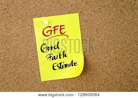 Business Acronym Gfe Good Faith Estimate