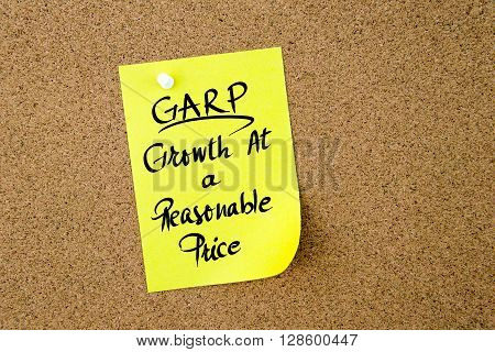 Business Acronym Garp Growth At A Reasonable Price