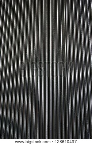 stack of stainless steel stud rod in the factory