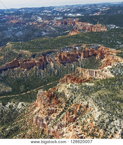 Bryce Canyon National Park - aerial view spring 2016