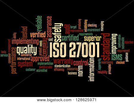 Iso 27001 - Information Security Management, Word Cloud Concept 3