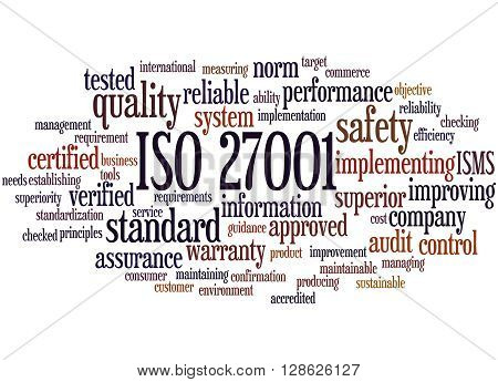 Iso 27001 - Information Security Management, Word Cloud Concept 7