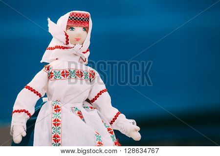 Belarusian Folk Doll. National Folk Dolls Are Popular Souvenirs From Belarus.