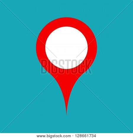 Vector pinpoint icon. Pinpoint symbol. Pinpoint sign. Pinpoint icon for website gps navigator apps business card design. Pinpoint icon for web and print. Vector flat web icon.