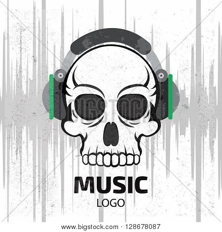 Music Skull Logo