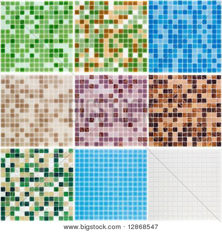 tavolozza di un vetro piastrelle