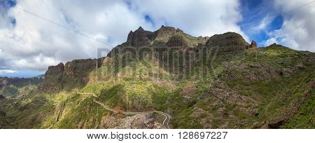 Mountain landscape on Tenerife Canary Islands Spain