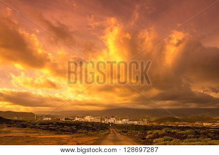 Punta de Abona - little town on the coast of Tenerife Canary island