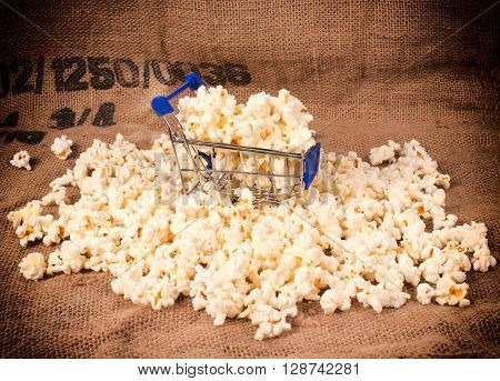 Trolley And Pop Corn