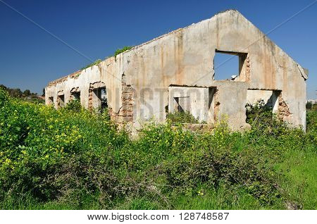 Old abandoned house ruined with the time.