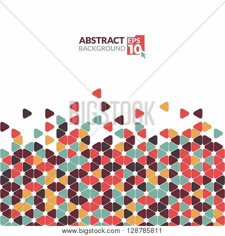 Triangle abstract background. Colorful abstract vintage background.