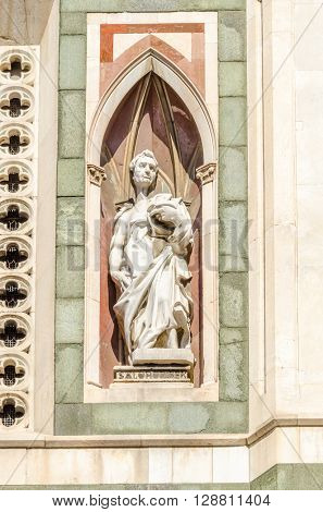 Fragment of Duomo in Florence, Italy.