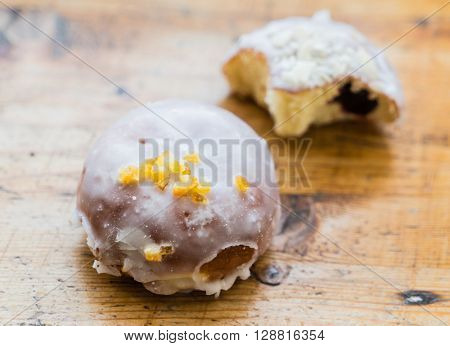 donut with jam