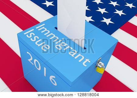Immigrat Issue Election Concept