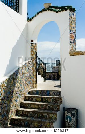 Arabische architectonische Arch, Tunesië