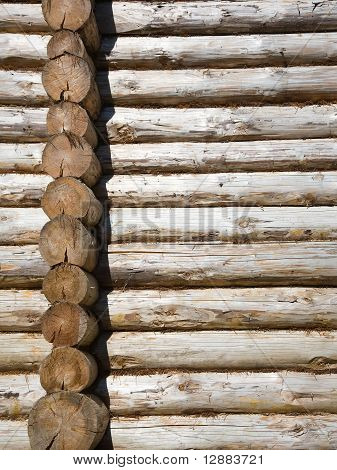 Parede de Balk de pinho