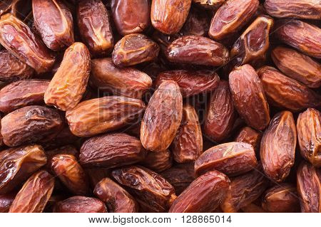 Delicious sweet dates. Dried date fruits background