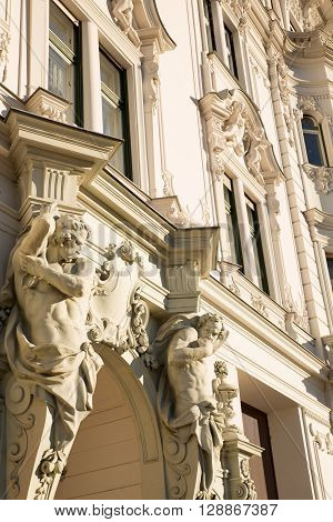 A Historic Architecture in Budapest Hungary Europe.
