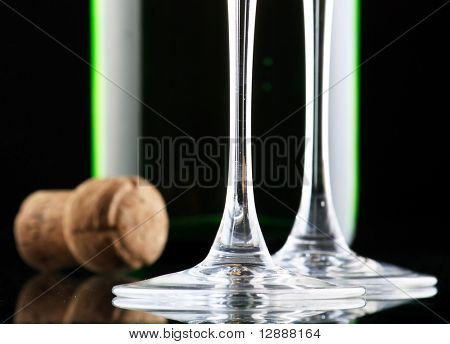 Wine in bottle