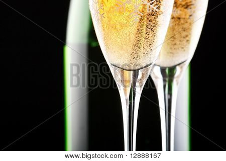 Champagne in  glasses