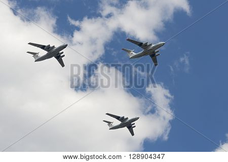 Group Of Ilyushin Il-76Md Cargo Airplanes