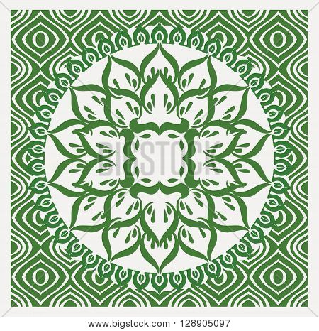 cool vector vintage Pure Nature Green design with seamless abstract background.