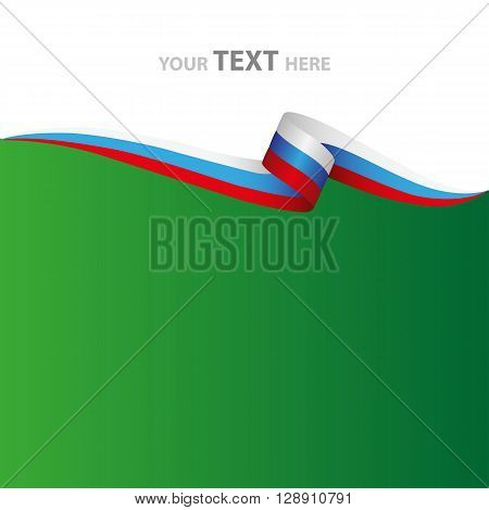 an abstract illustration of a country with the Russia flag