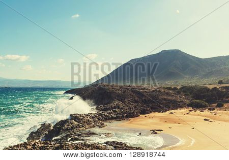 Beautiful sea shore in Cyprus