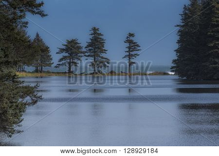 The Still Waters of Lake Gertrude in Alaska