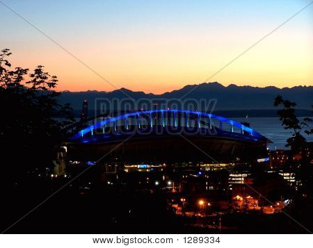 Sonnenuntergang über seattle