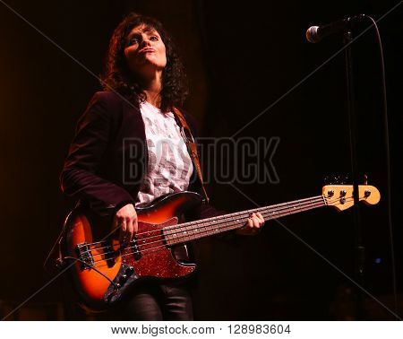 NEW YORK-MAY 6: Singer Kristen Henderson of Antigone Rising performs onstage at the Paramount on May 6, 2016 in Huntington, New York.
