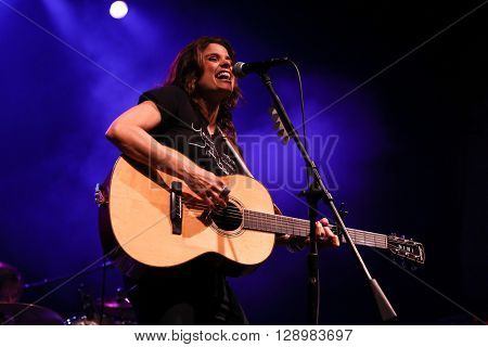 NEW YORK-MAY 6: Singer Nini Camps of Antigone Rising performs onstage at the Paramount on May 6, 2016 in Huntington, New York.