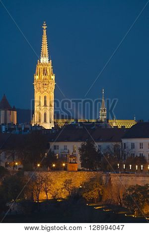 Budapest night with the Mathias Church