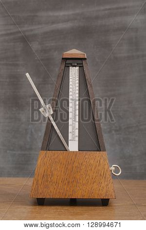 Classic metronome isolated on white background