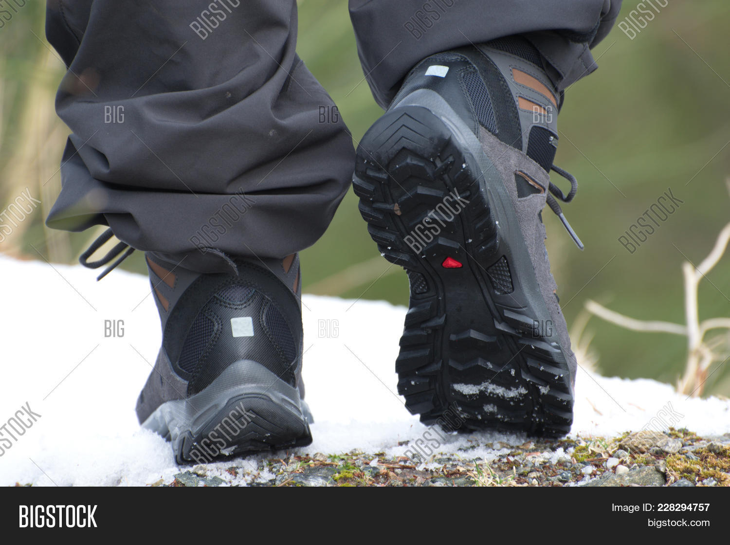 snow and rock hiking boots
