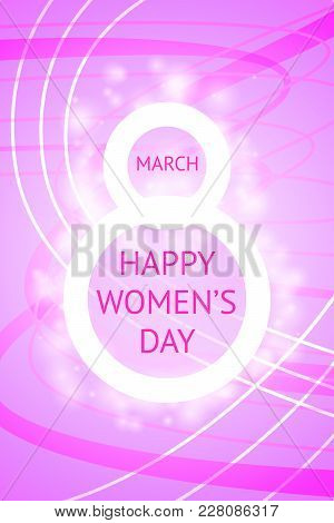 March 8 Beautiful Creative Greeting Card